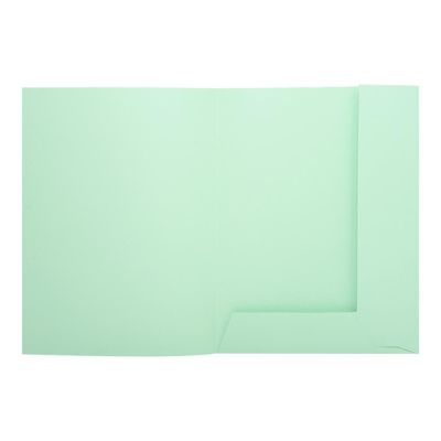 Exacompta Super 210 - 50 Chemises 2 rabats - 210 gr - vert pâle