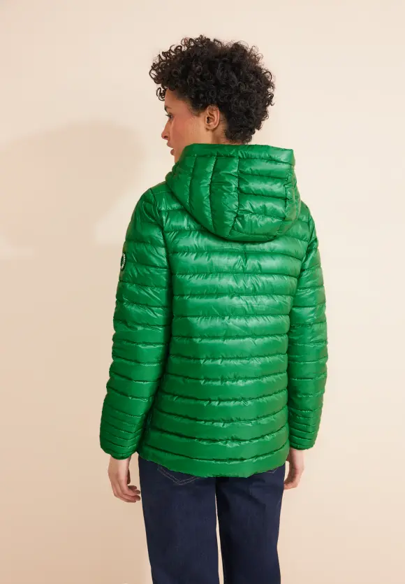 Kurze Steppjacke - arty green
