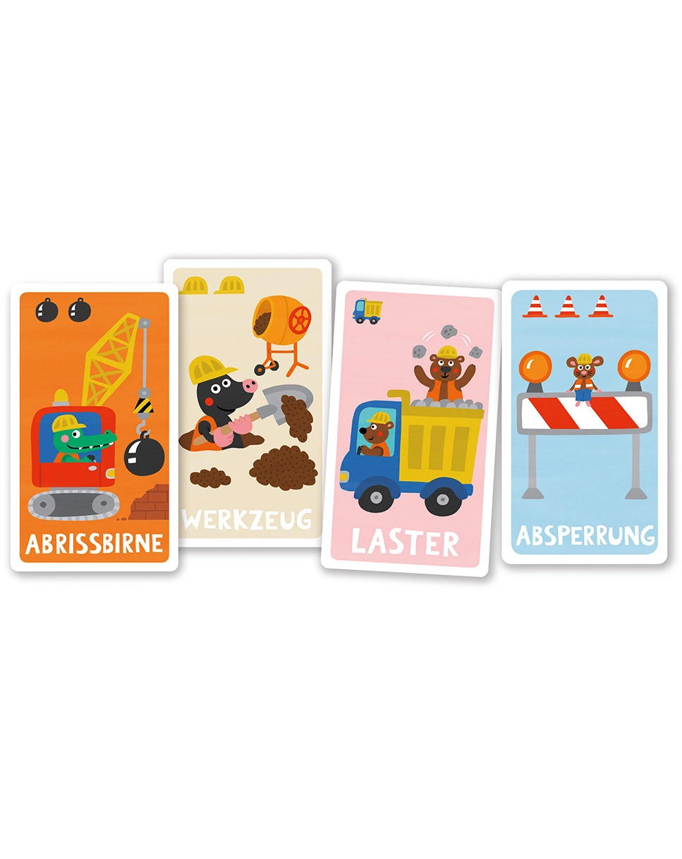 Kartenspiel QUARTETT - BAUSTELLE 32-teilig