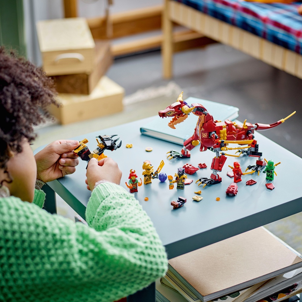 LEGO NINJAGO 71793 Hitzewelle Verwandlungs-Lavadrache Bauset