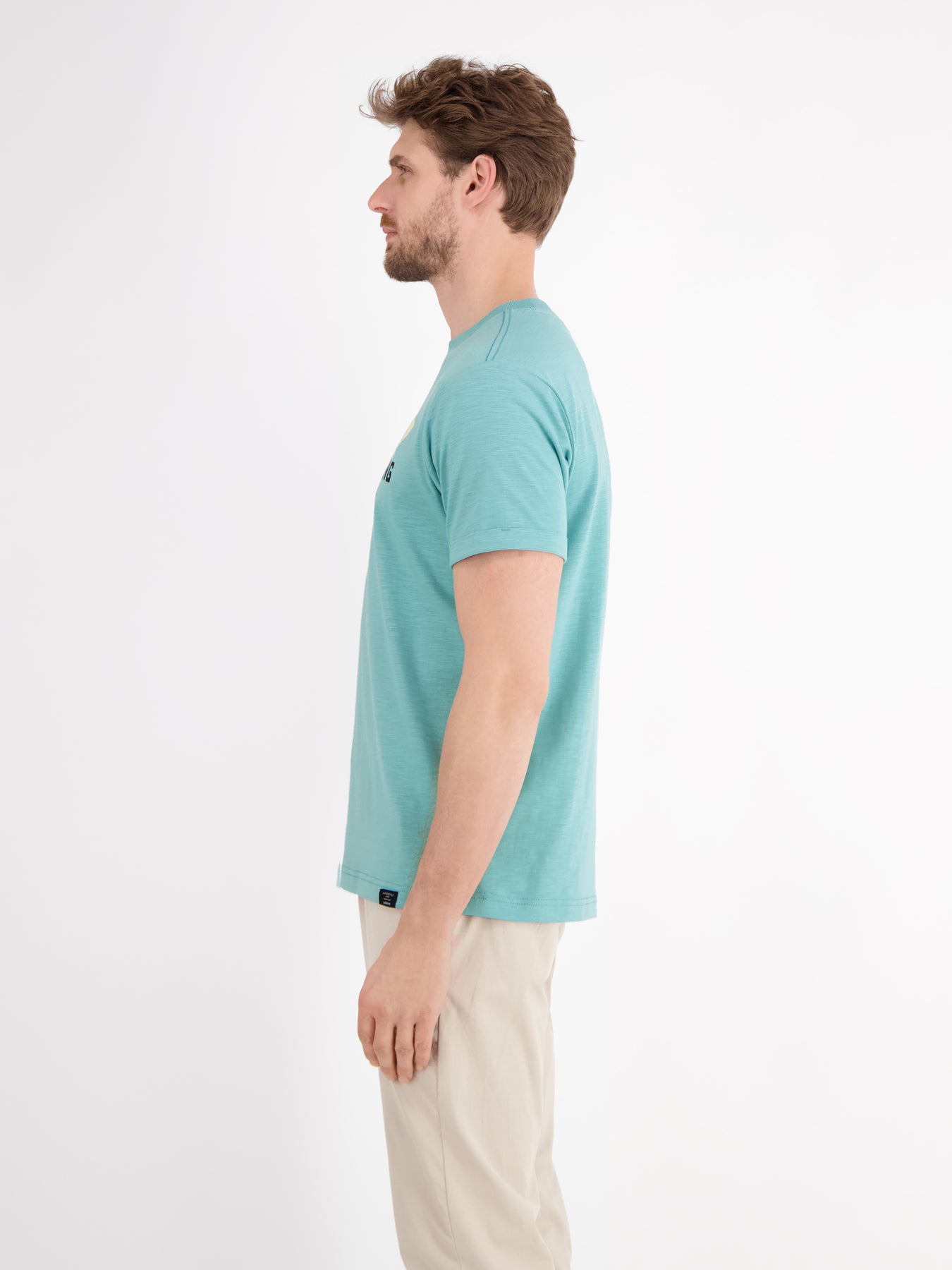 Herren Jersey T-Shirt mit Brustprint