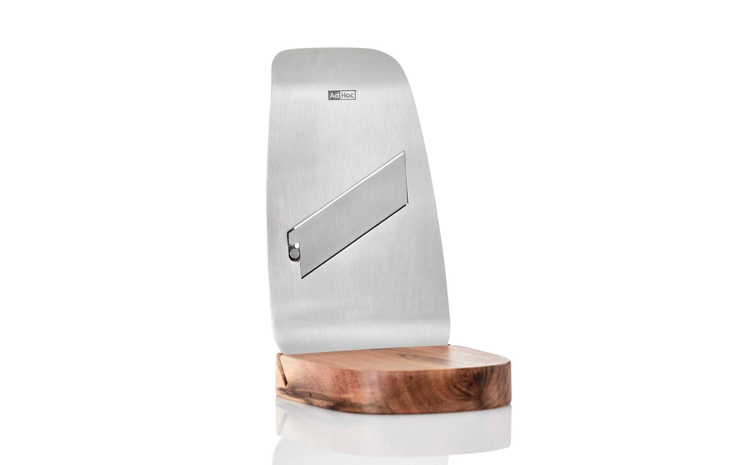 Gourmet-Hobel Tufo Braun/SilberGourmet-Hobel mit Holzständer