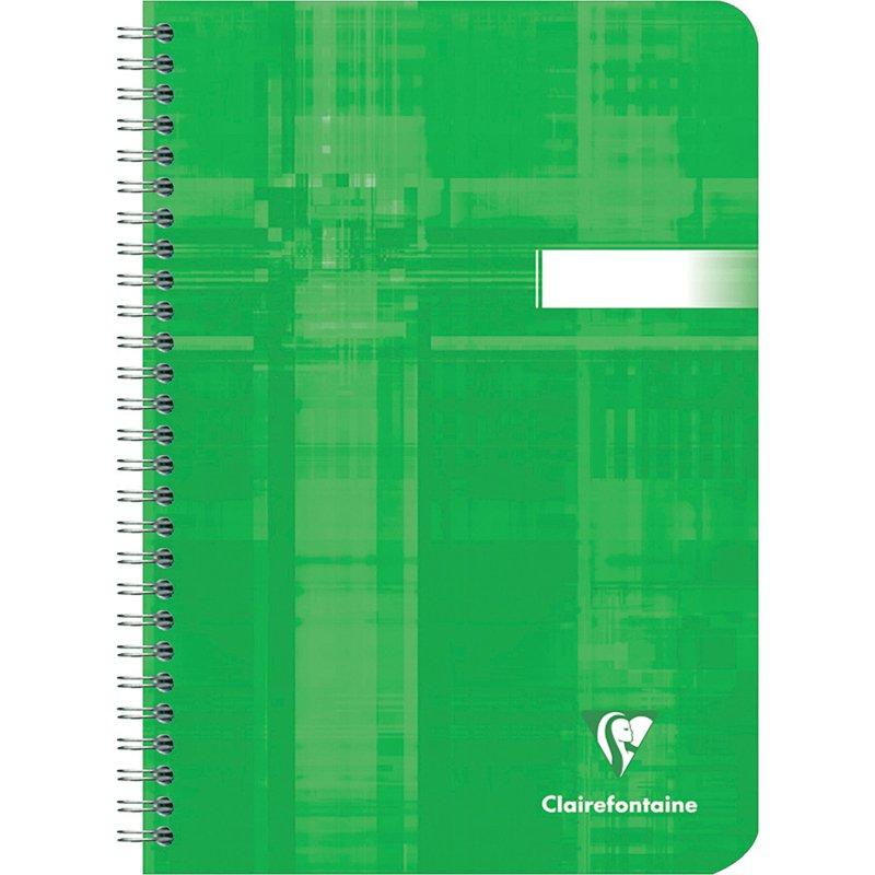 Cahier spirale Clairefontaine Metric A5 14,8 x 21 cm grands carreaux 100 pages