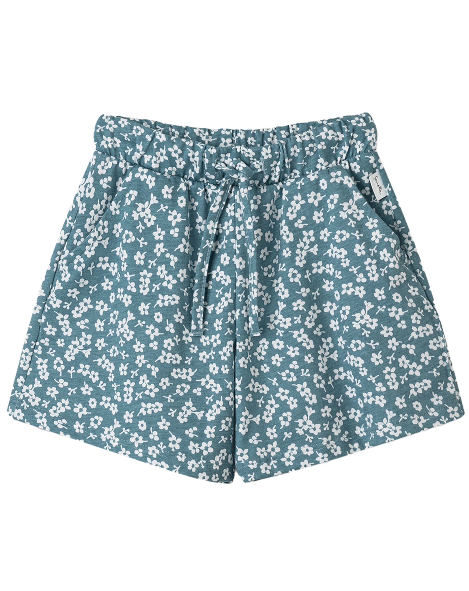 Schlupf-Shorts FLOWERS in azur