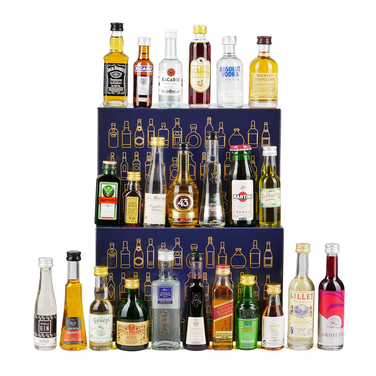 Calendrier de l'avent mini-bar 24 mignonnettes