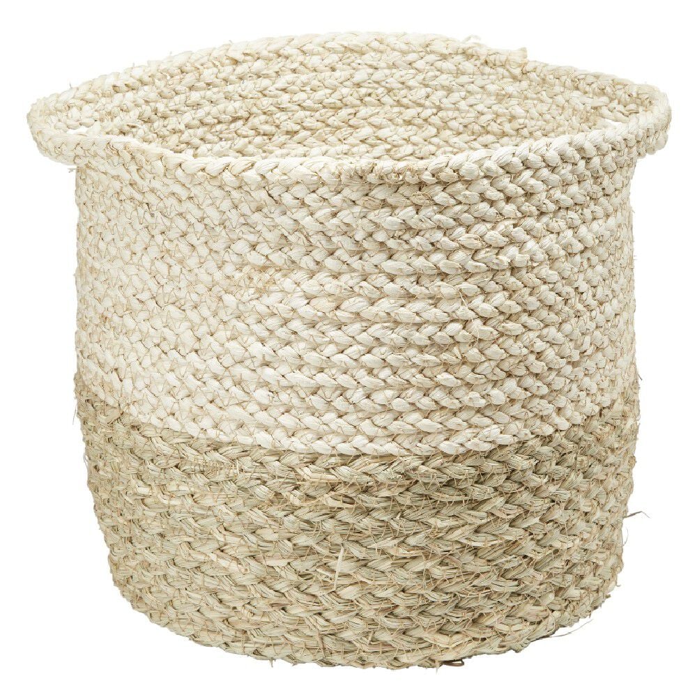 Grande panière ronde en fibre de maïs