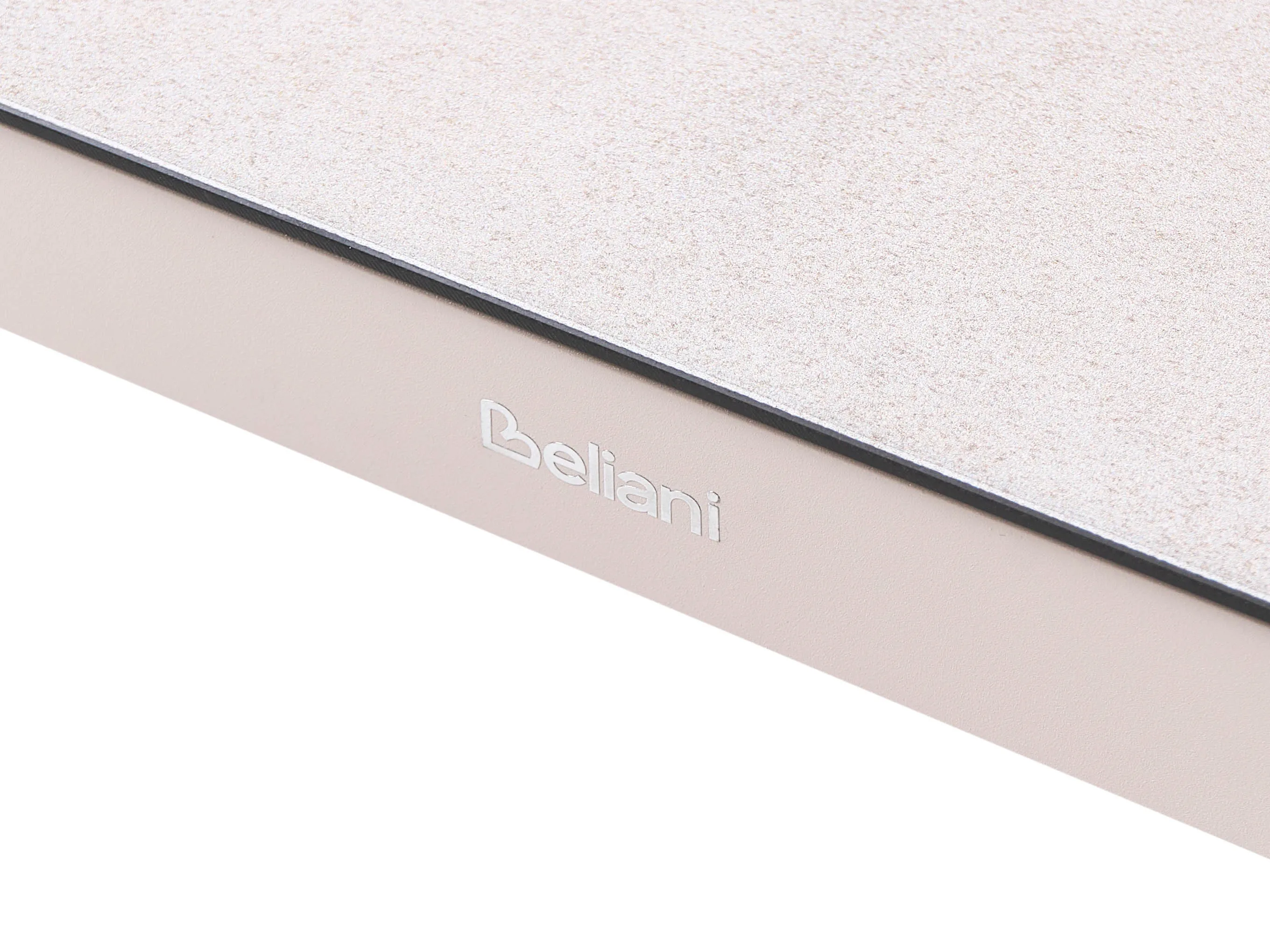Loungeset met tafel en ottomaan 5-zits NOLA Metaal Lichtbeige