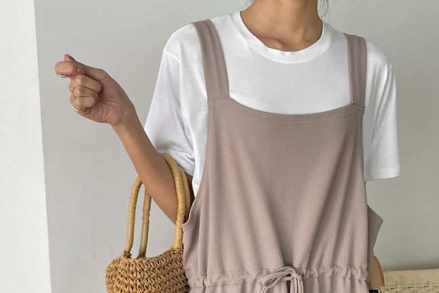 Chubby Girl - Plus Size Effen Jumpsuit