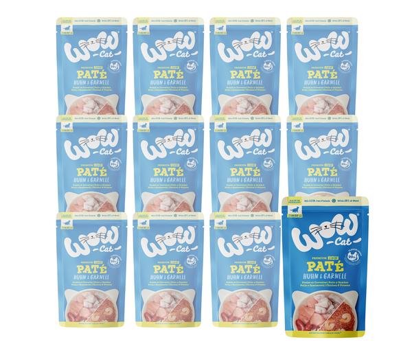 WOW® Cat Nassfutter für Katzen Premium Paté