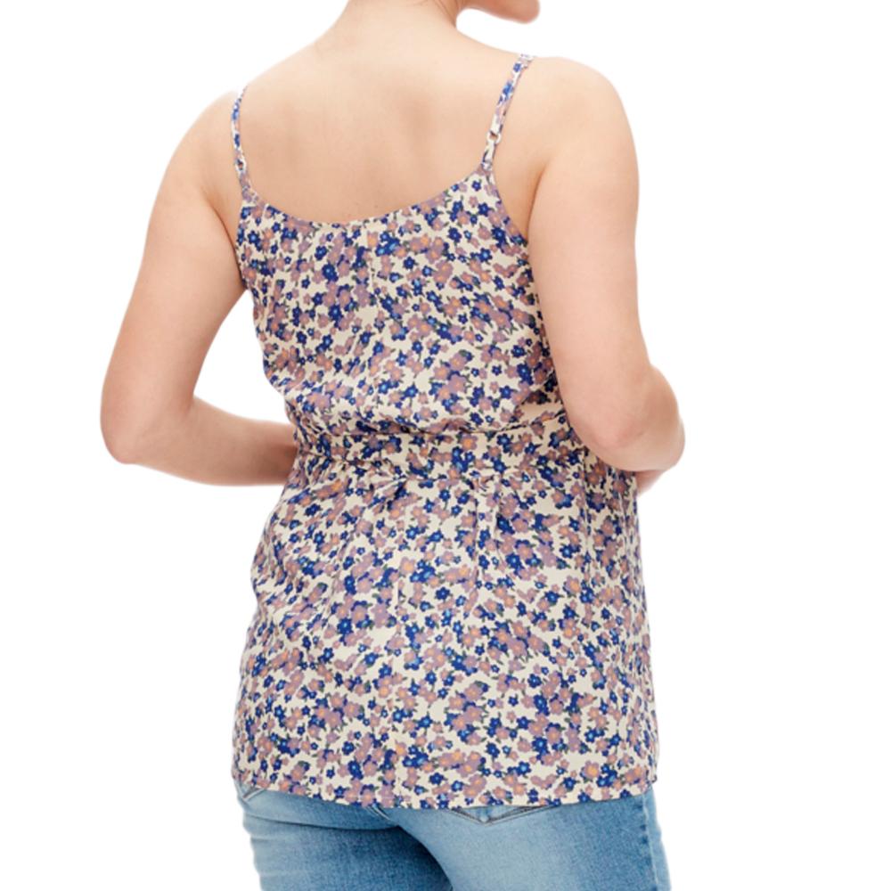 Mamalicious Débardeur Beige/Violet Femme Mamalicious Celia