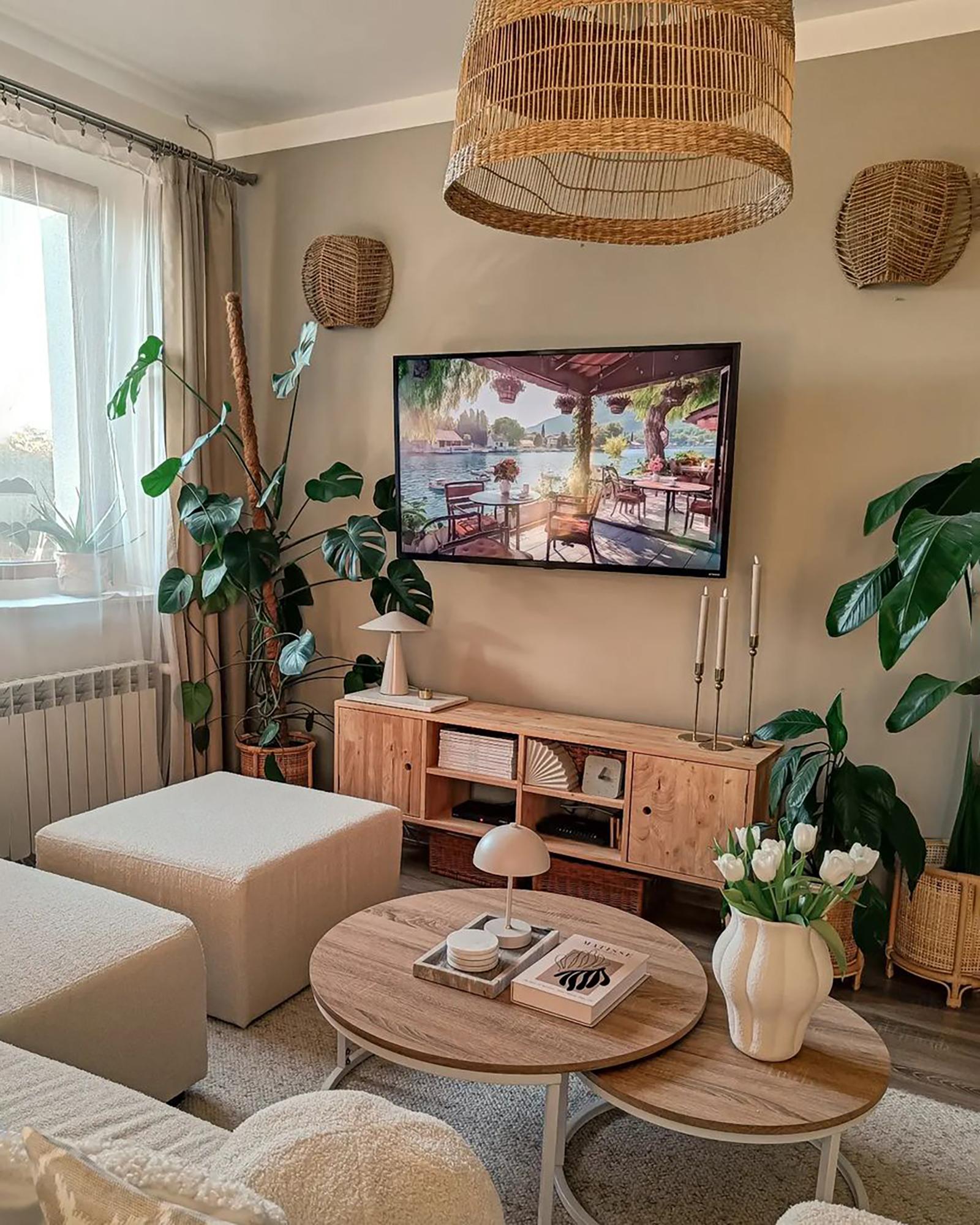 TV-meubel CHANDLER Hout Lichtbruin