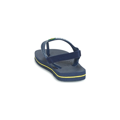 Havaianas - BABY BRASIL LOGO - Marine / Jaune