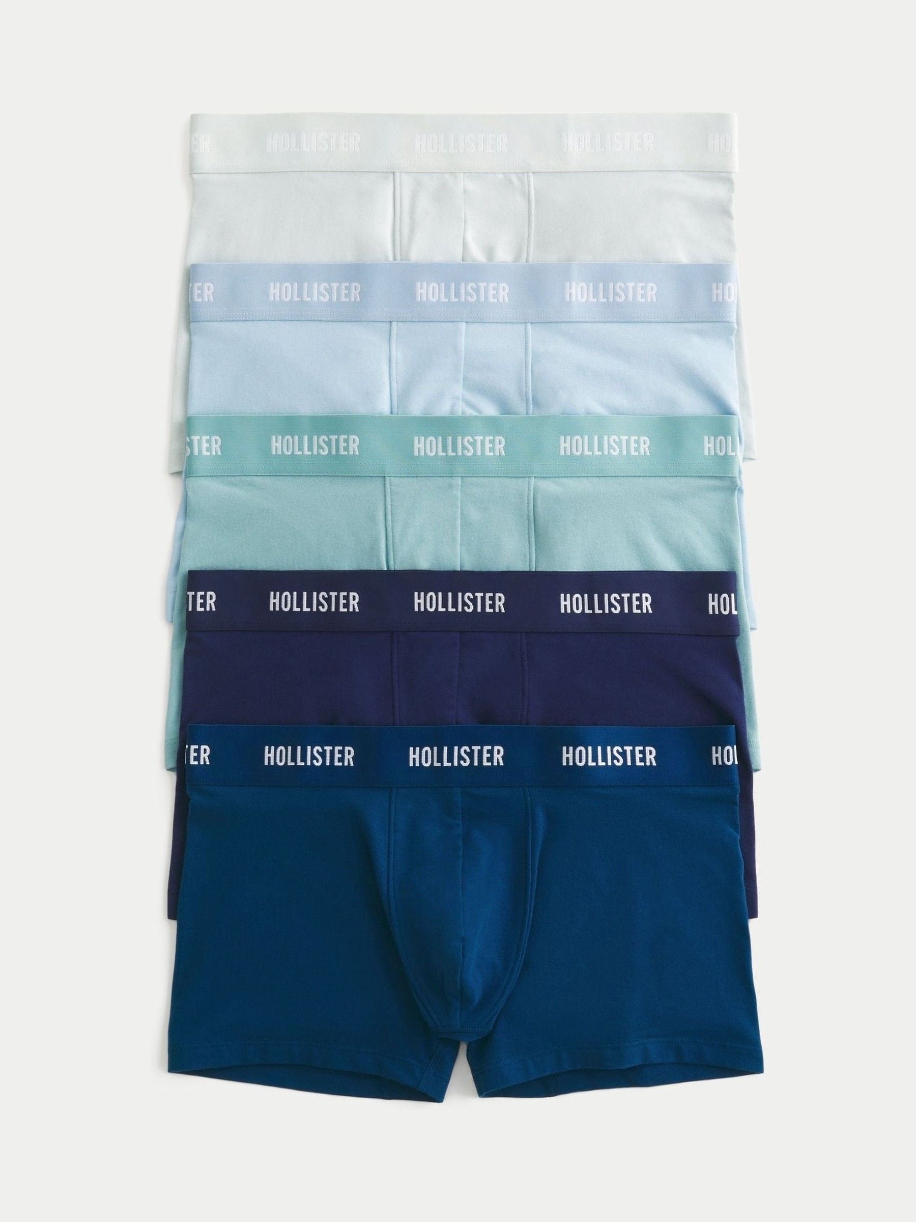 Blauw - Hollister Boxers 5 Pack