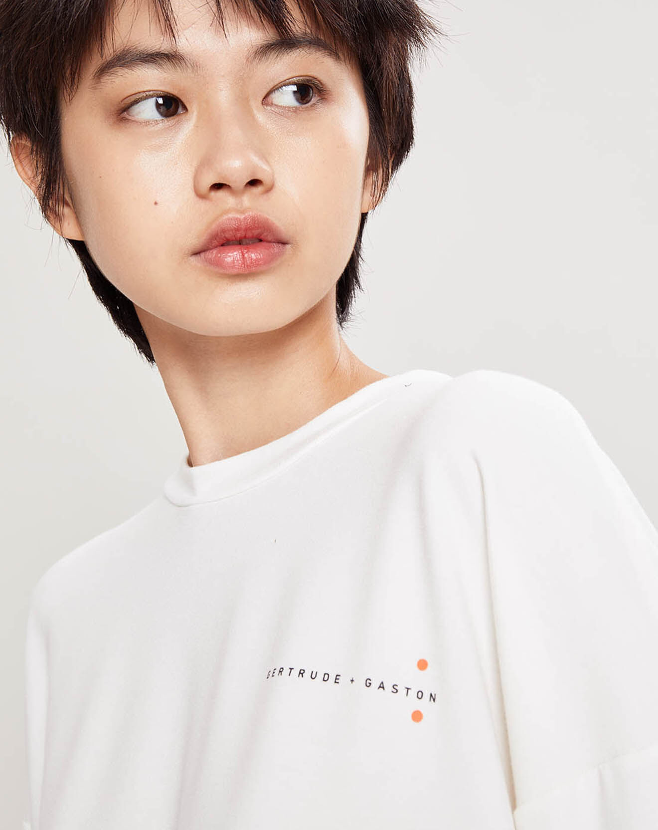 Gertrude + Gaston Sweat Molton Suzy blanc
