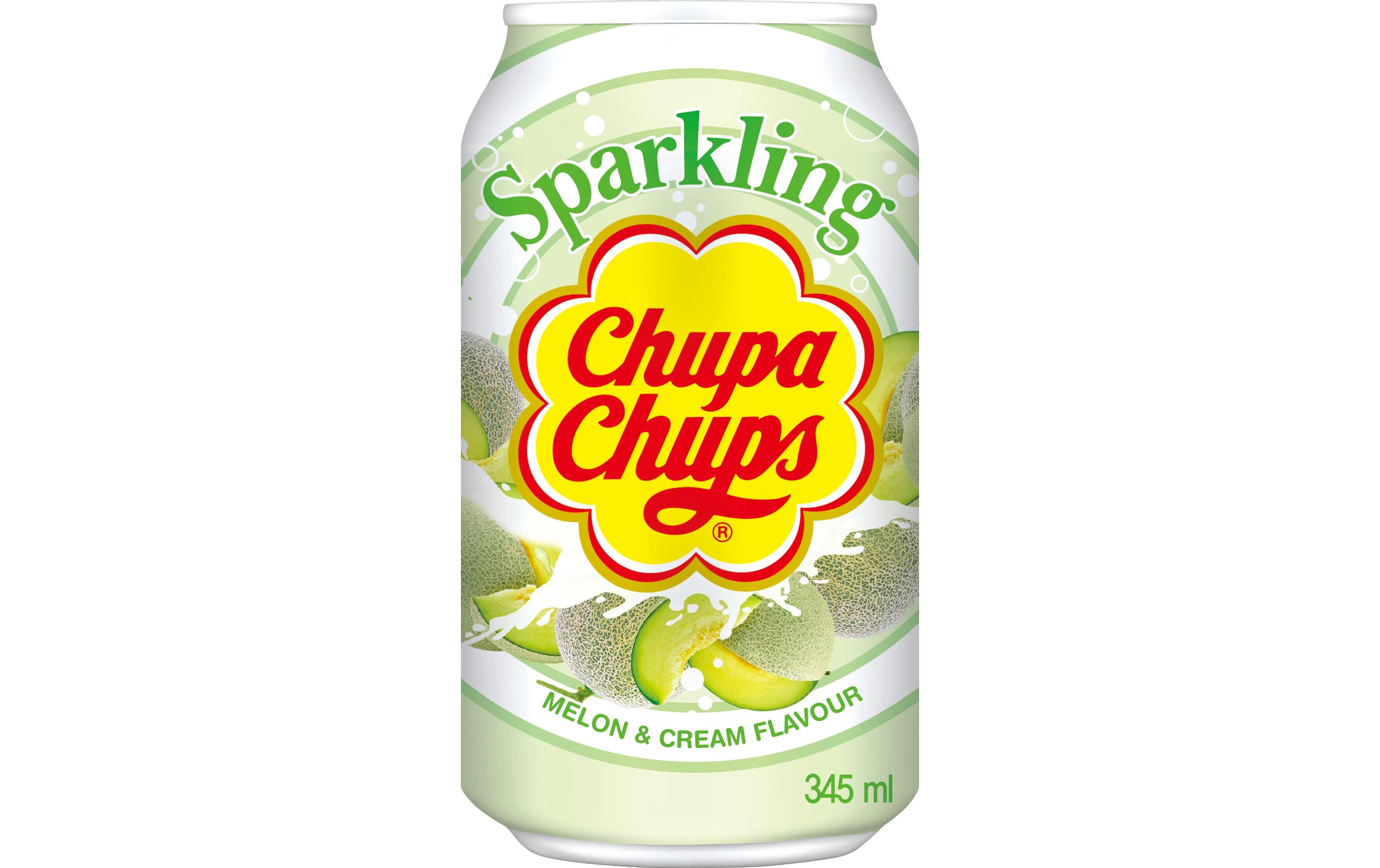 Chupa Chups Melon Cream 0.345 lKohlensäurehaltiges Erfrischungsgetränk mit Melone-Sahne-Aroma
