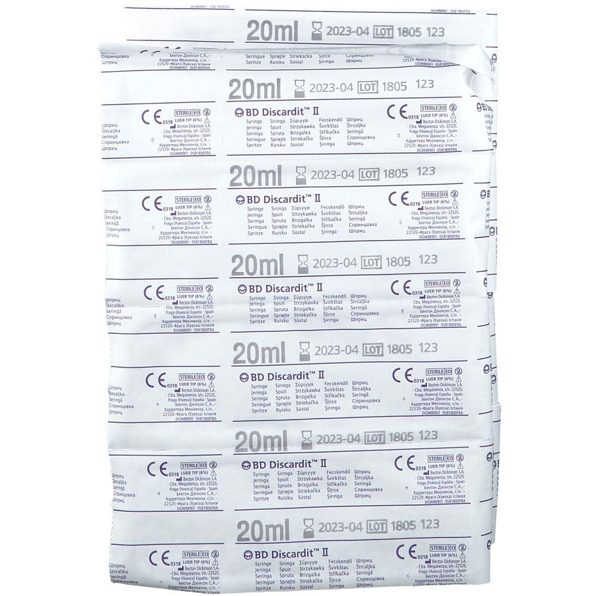 Einmalspritzen steril 20 ml