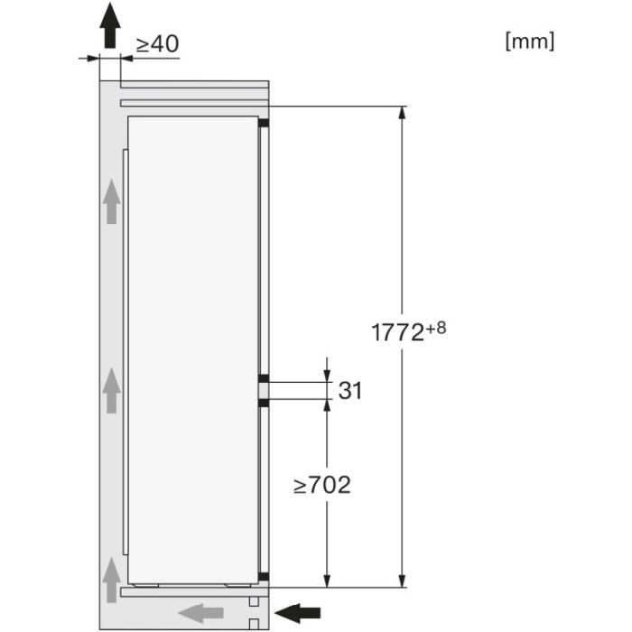 Miele Einbau-Kühl-Gefrierkombination KDN 7724 E