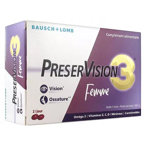 Bausch & Lomb Preservation 3 Mulher 60 cápsulas