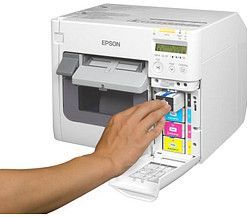 Epson TM-C3500 labelprinter Inkjet Kleur 720 x 360 DPI 103 mm/sec Bedraad Ethernet LAN