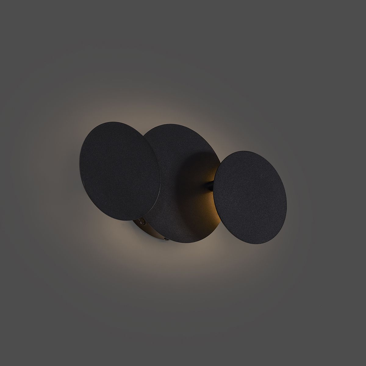 Moderne wandlamp zwart incl. LED 3-staps dimbaar 3-lichts- Sunrise