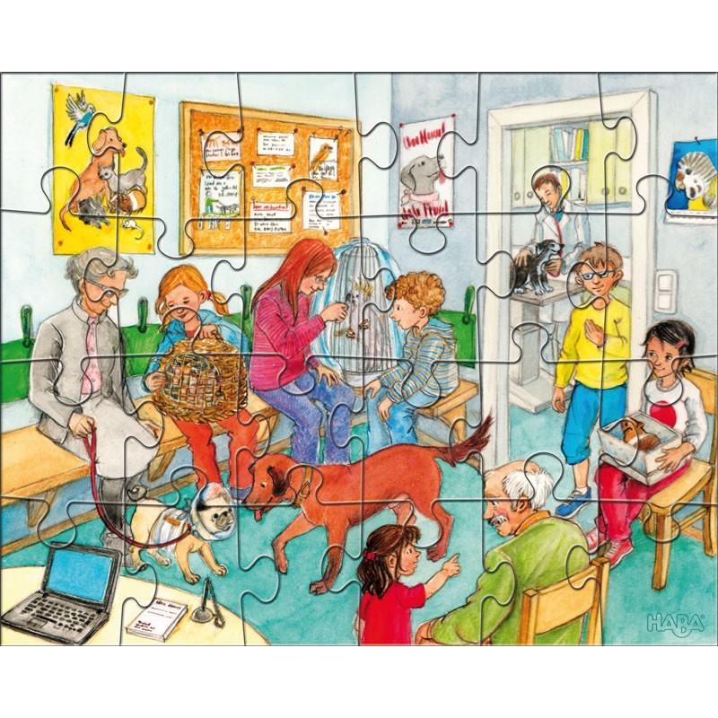 3 puzzles - animaux domestiques
