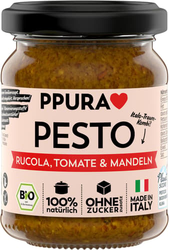PPURA BIO Pesto Rucola, Tomate & Mandeln