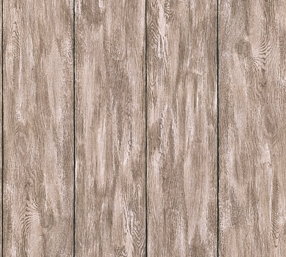 Vliestapete NEUE BUDE 2.0 - grau-beige - Planken - 10 Meter