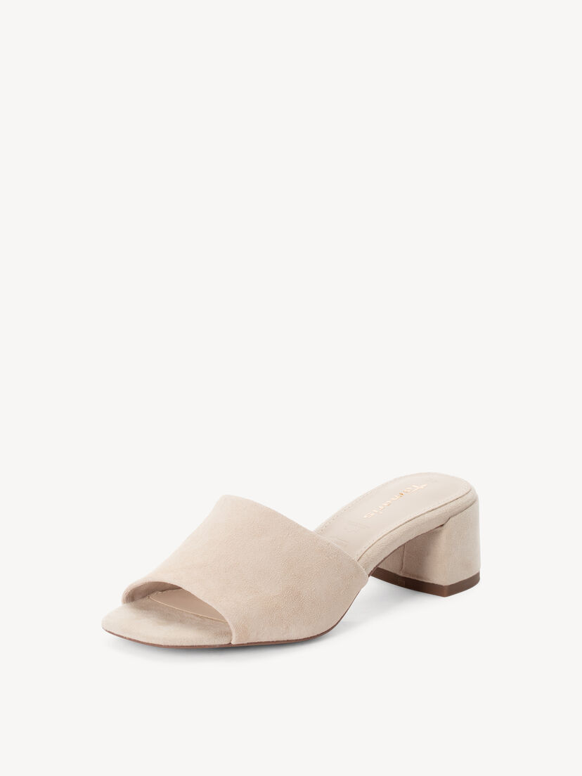 Leren Slipper - beige