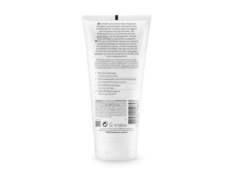 RAUSCH Haarspülung Farbschutz 150 ml1 Stück Natürlicher Conditioner pflegt und bewahrt die Farbintensität