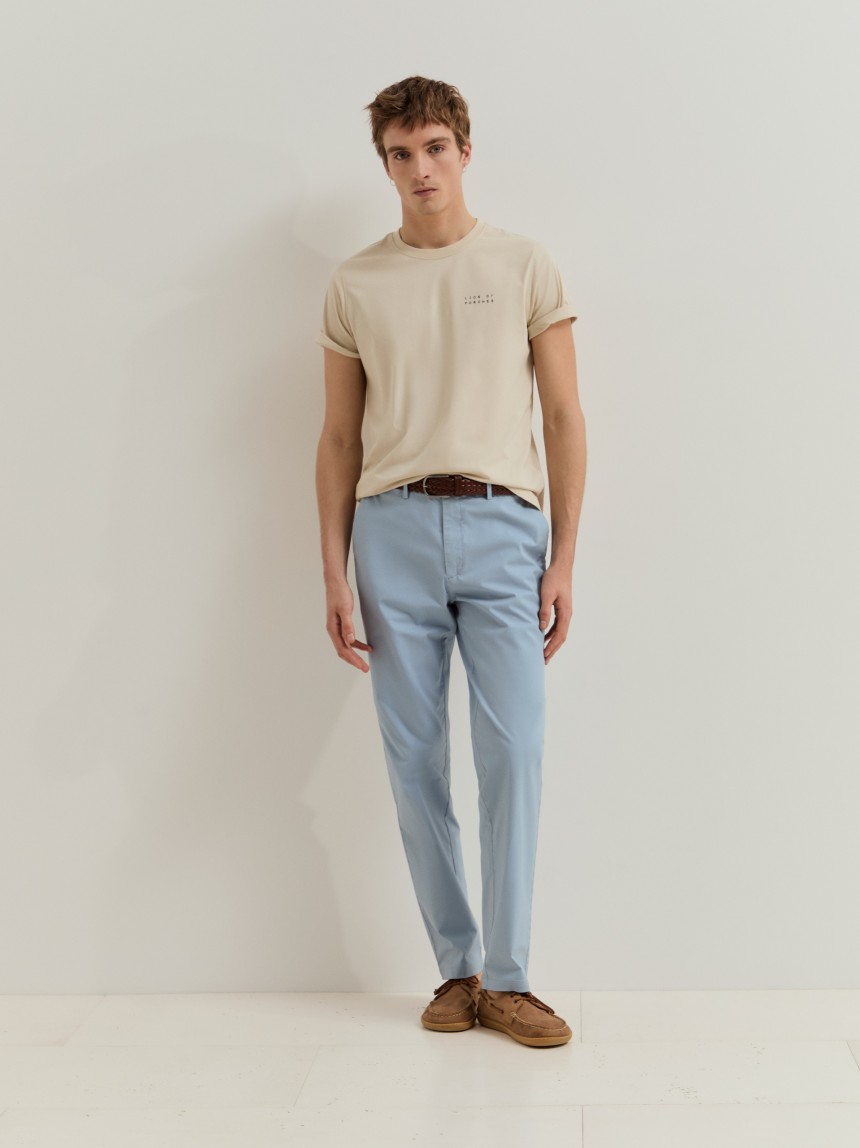Calças chino regular fit