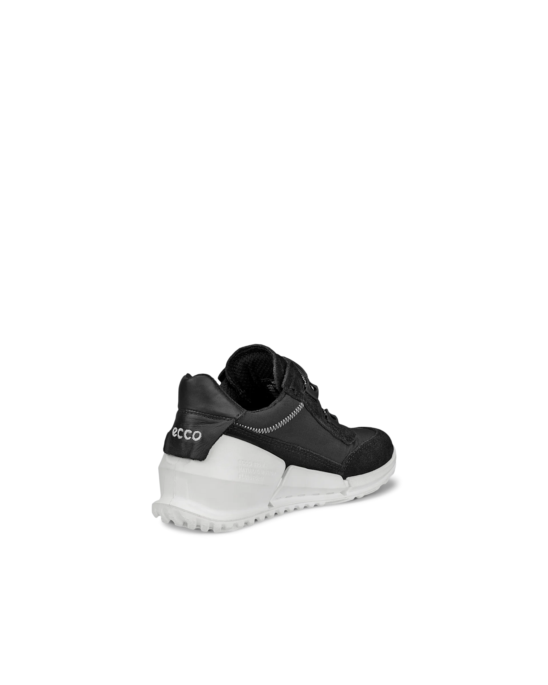 ECCO BIOM K1 Kinder Sneaker aus Veloursleder Schwarz