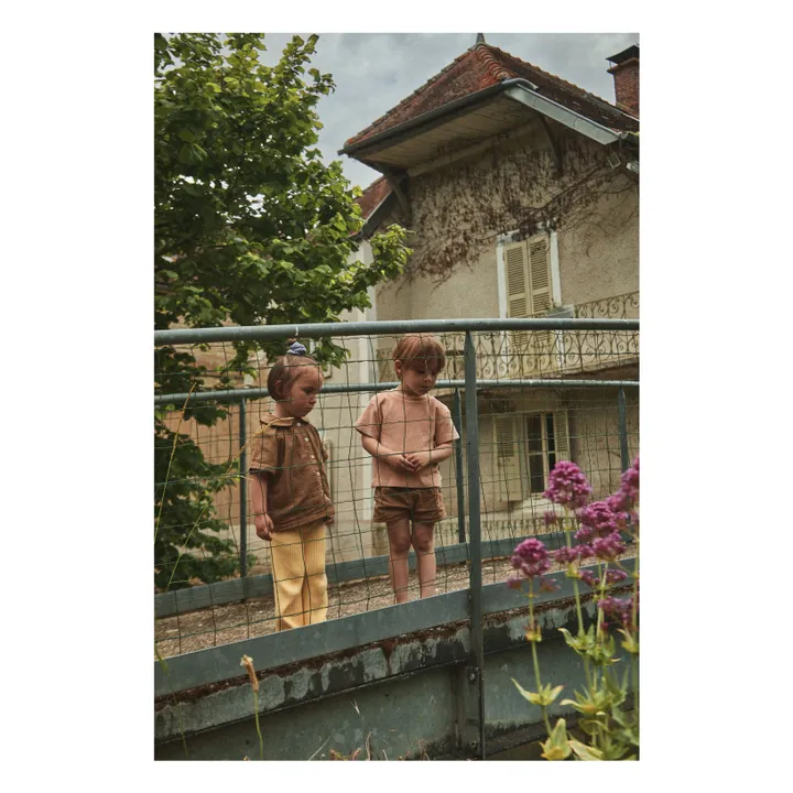 Poudre Organic T-Shirt Orgeat Eponge | Rose pêche