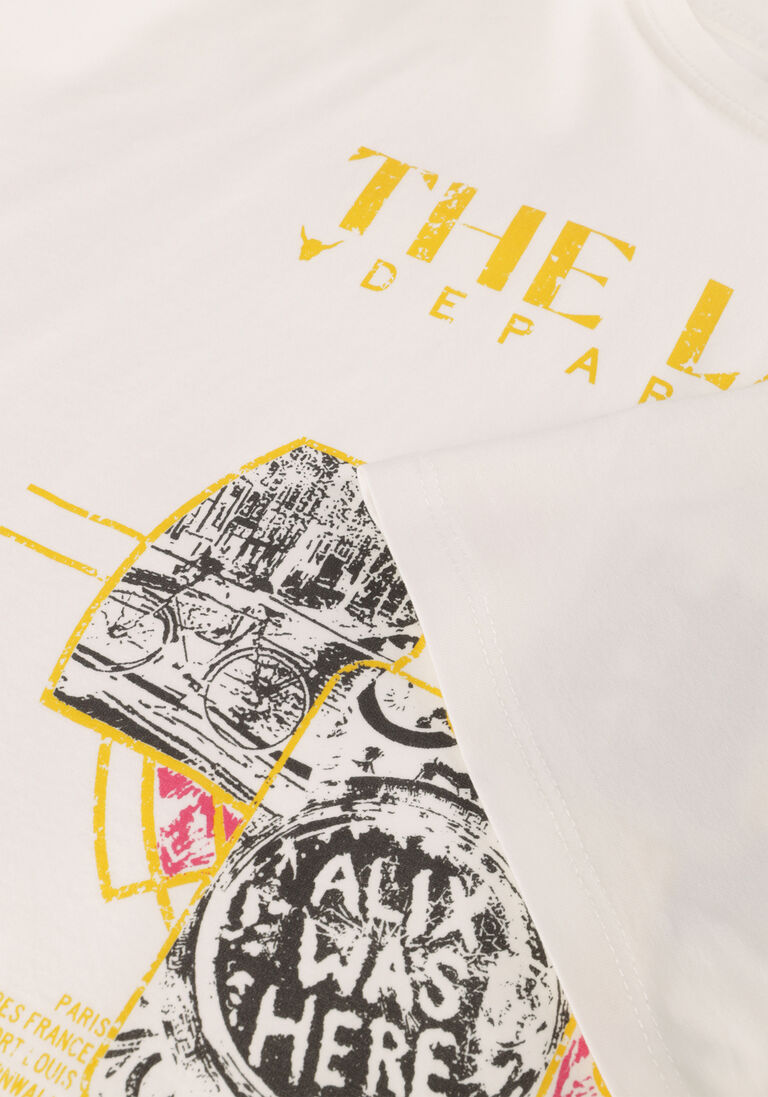 ALIX THE LABEL witte alix the label t-shirt ladies knitted the label t-shirt