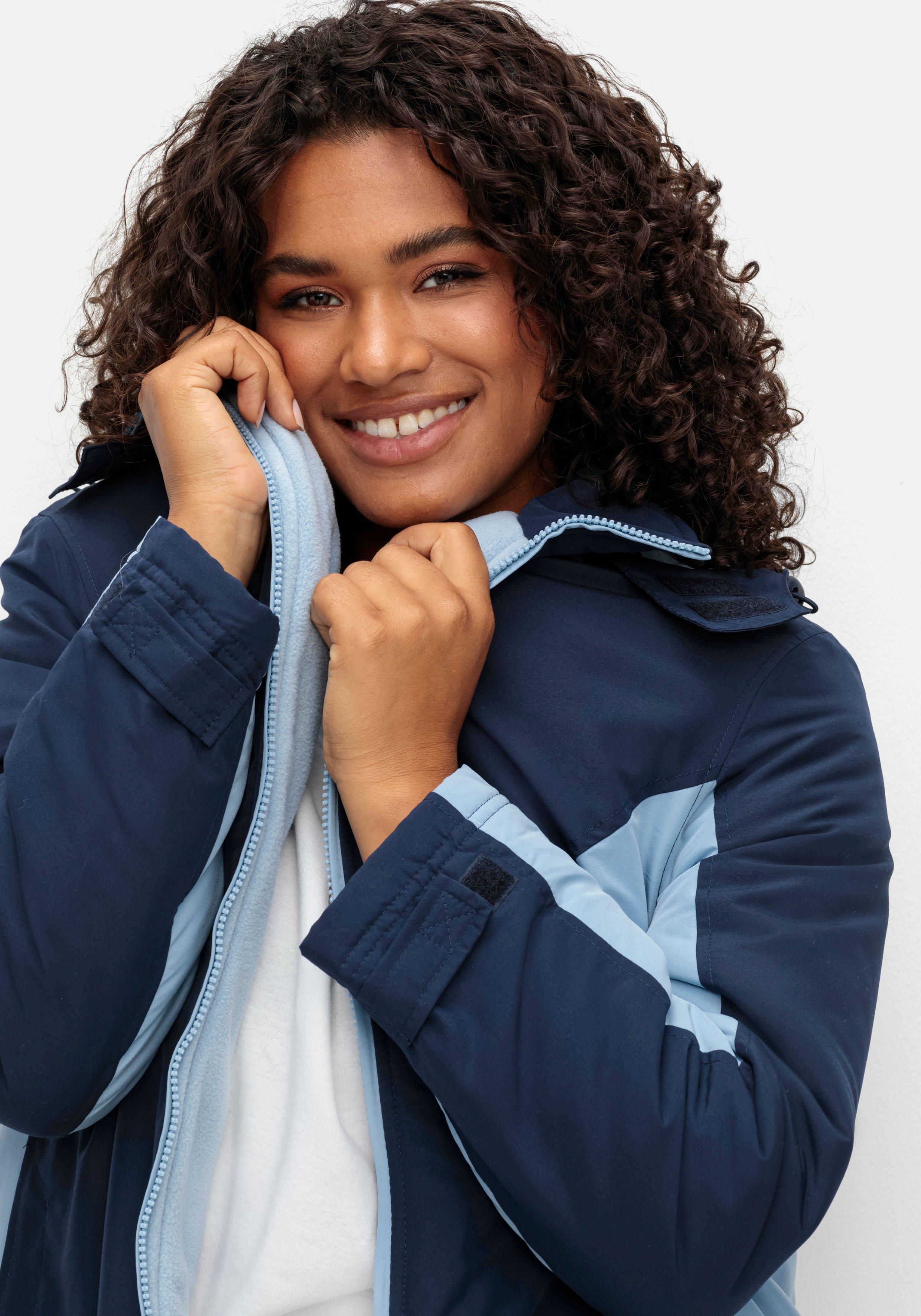 Funktions-Winterjacke mit Kontrastdetails