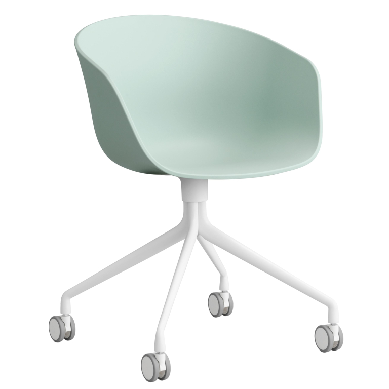 Hay AAC24 bureaustoel wit onderstel Dusty Mint