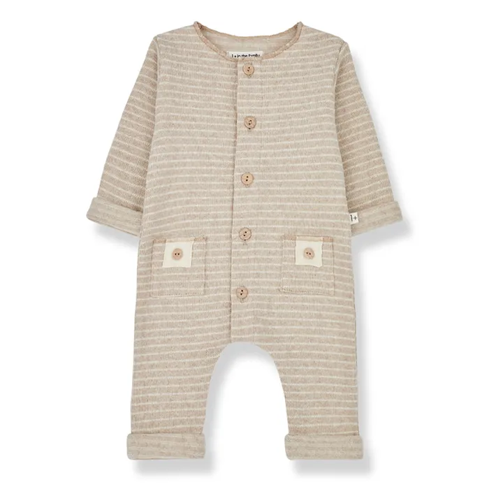 1+ in the family Combinaison Matière Recyclée Rayée Achille | Beige