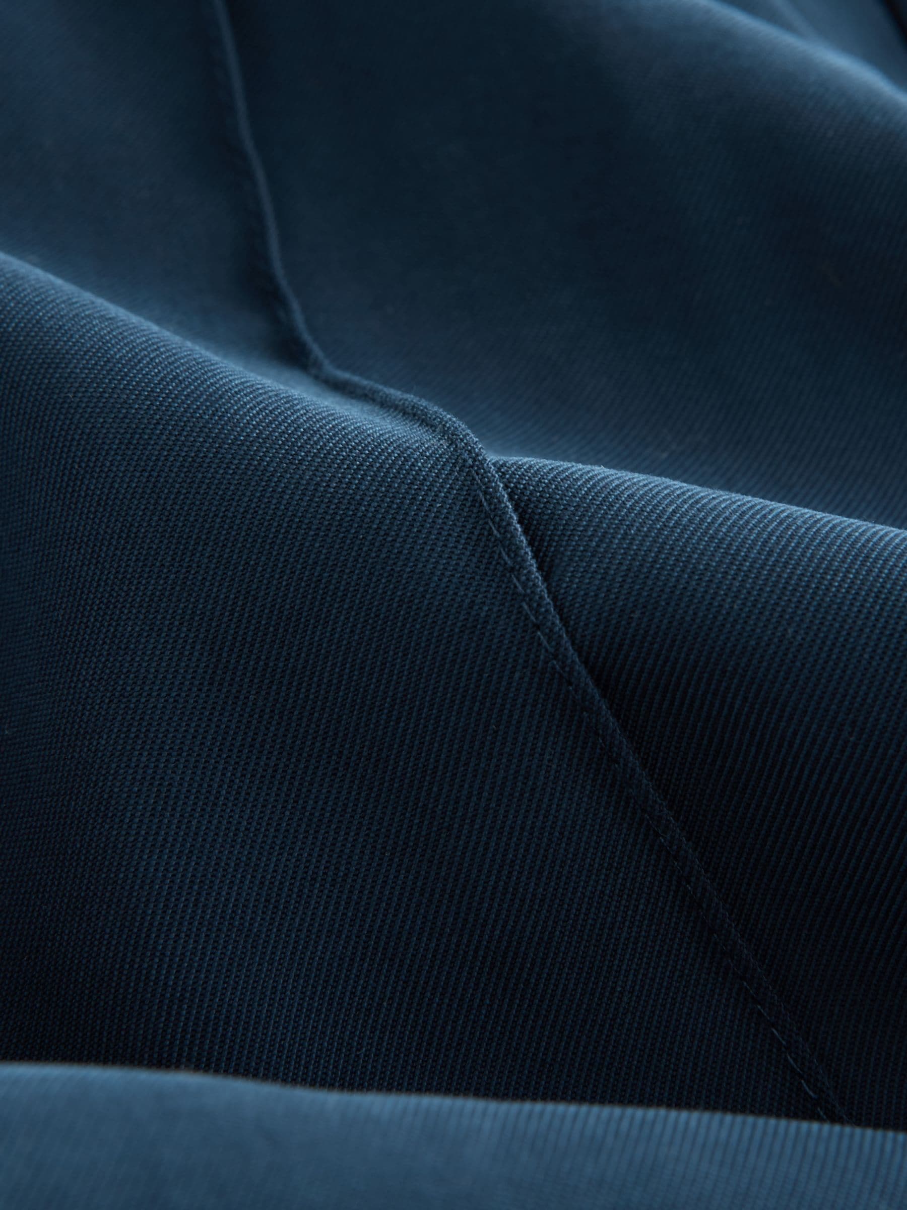 Marineblauw - Side Stitch Wide Leg Trousers
