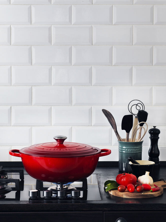 Le Creuset Stegegryde i støbejern 32 cm Cerise Cerise