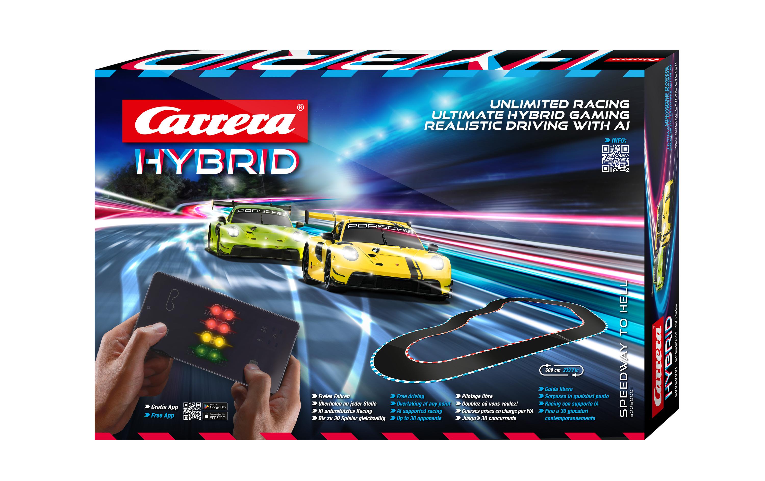 Rennbahnauto Speedway to Hell – Hybrid Set<br>Dynamisches Rennwagen-Spielset