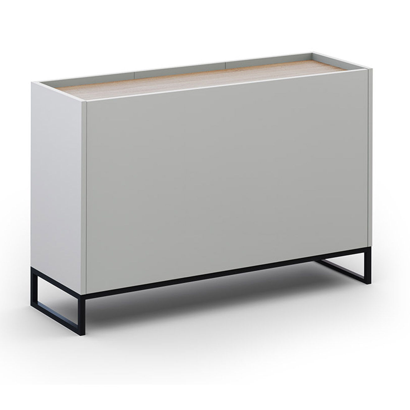 Windsor & Co Commode Helene chêne naturel/gris clair - 120x40x80 cm