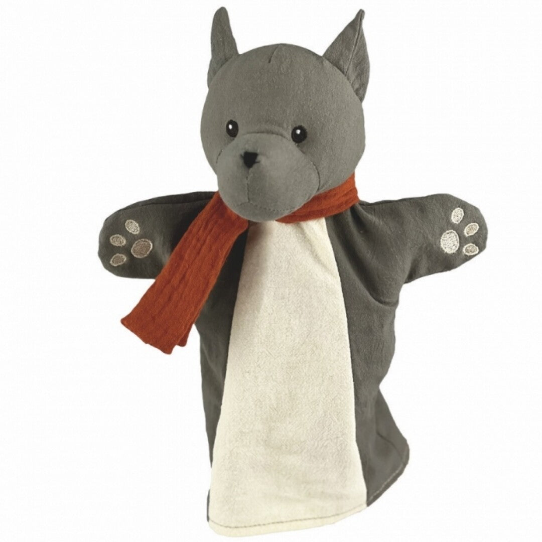 Egmont toys handpop wolf met sjaal
