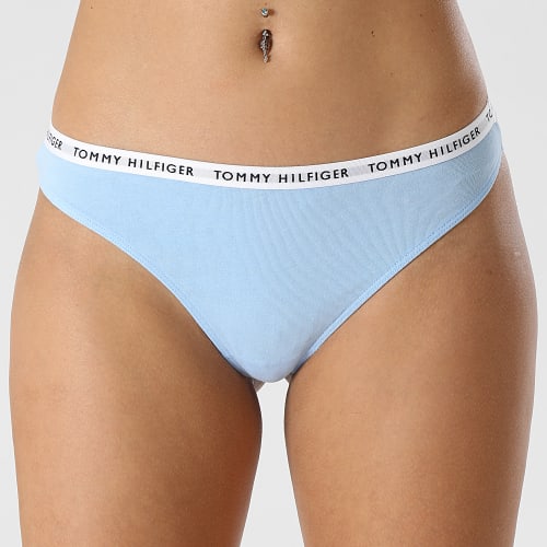 Lot De 3 Strings Femme 2829 Blanc Bleu Clair
