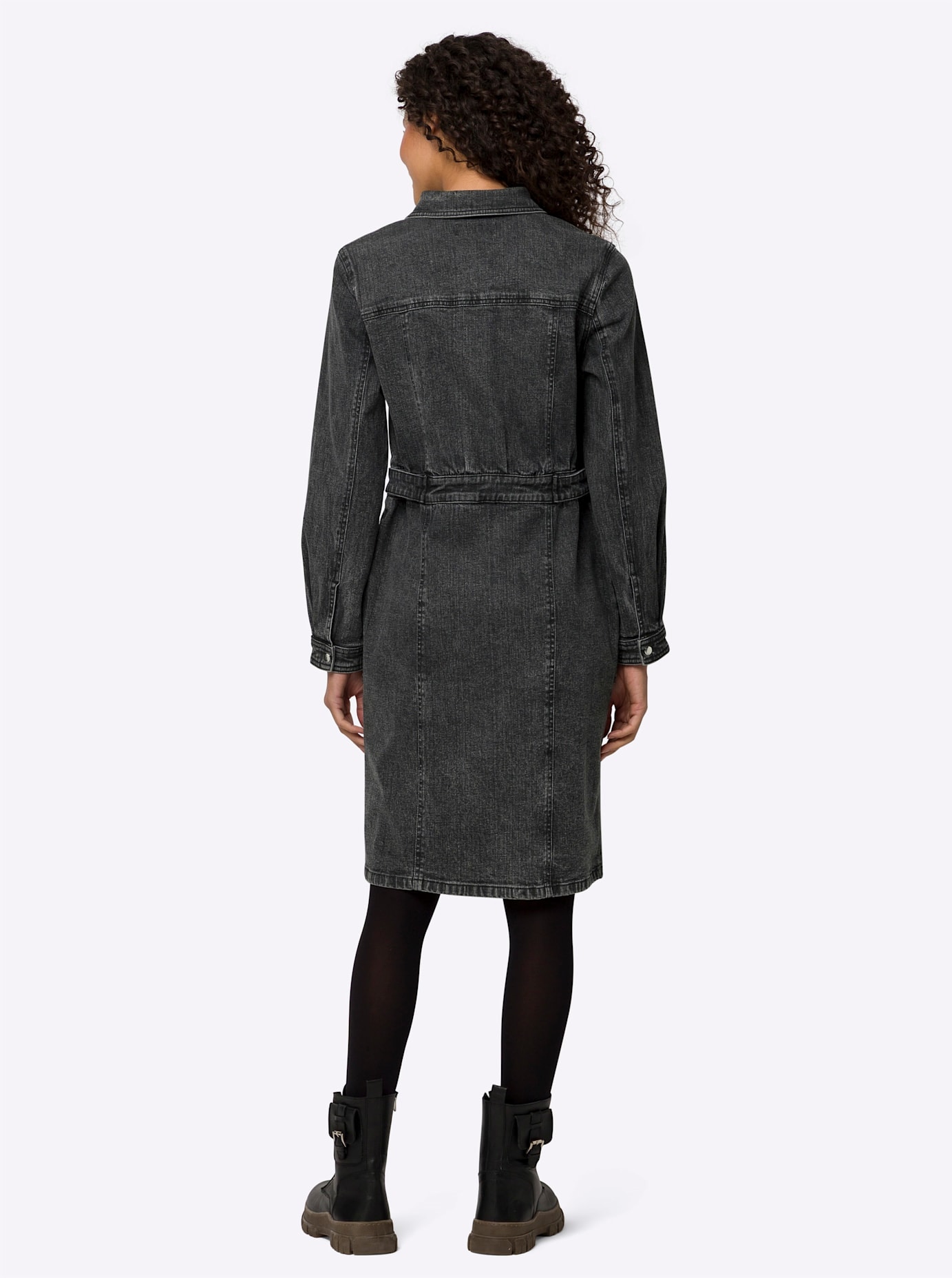 heine Jeanskleid »Jeans-Kleid« Brusttasche