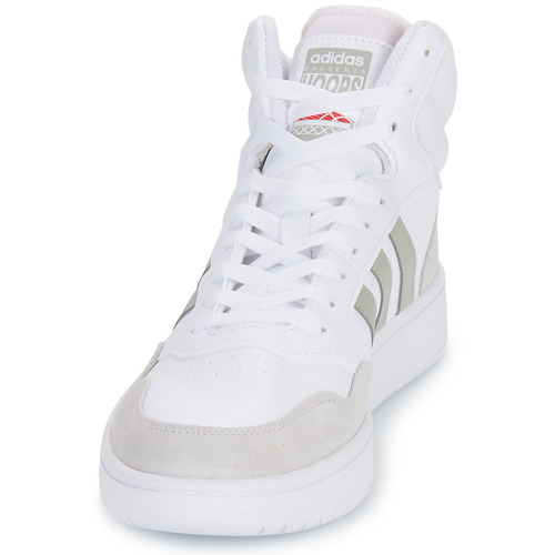 Adidas Sportswear - HOOPS 3.0 MID - Blanc / Beige