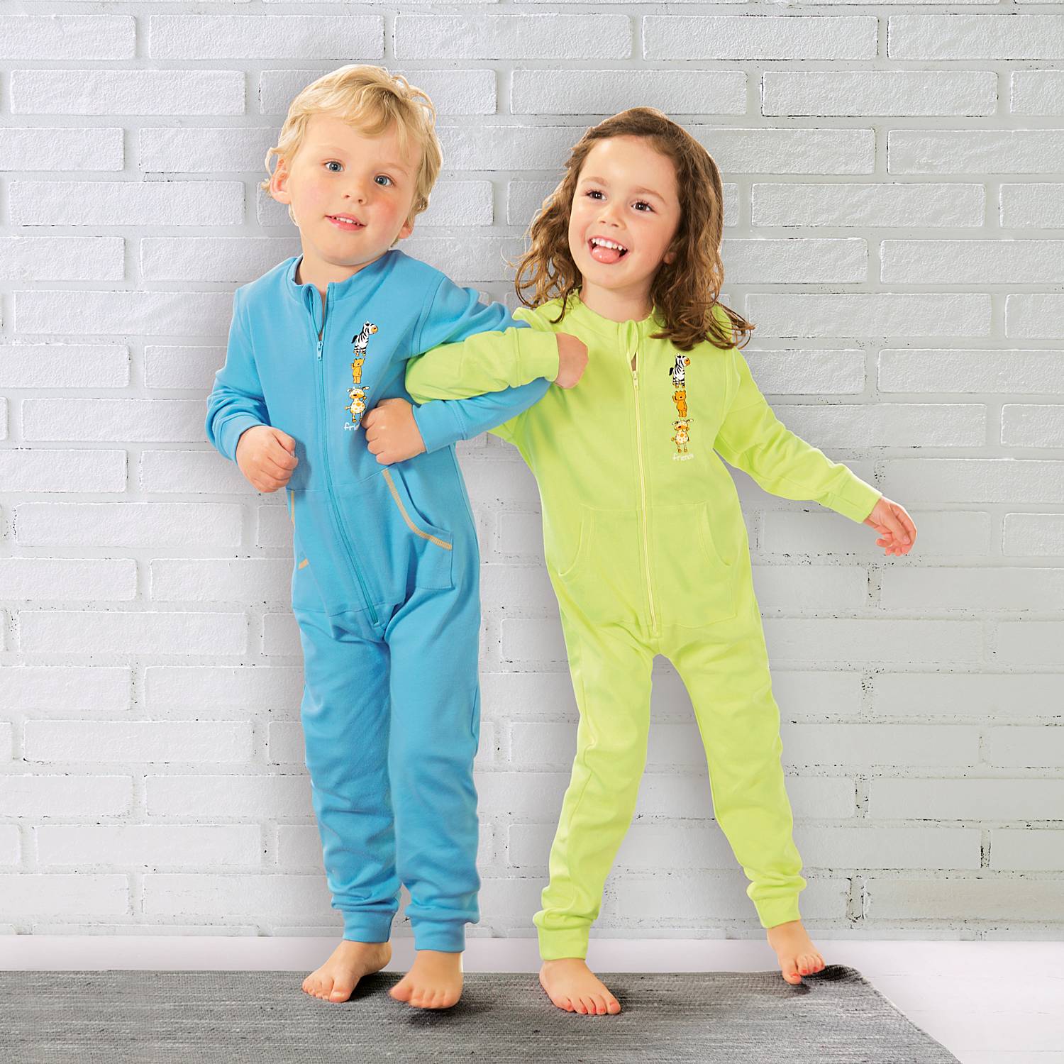 Erwin Müller Interlock-Jersey Kinder-Schlafoverall im 2er-Pack