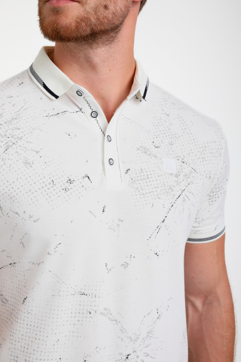 Gabbiano ecru heren polo