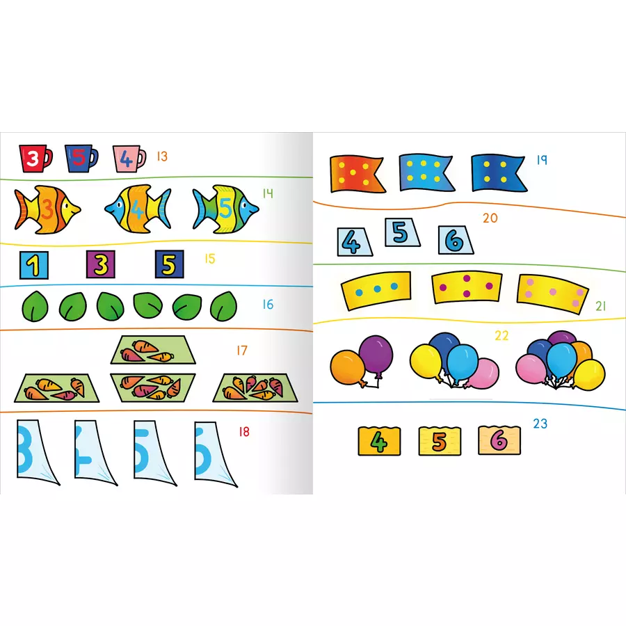 arsEdition Lernraupe – Erstes Stickerheft – Zahlenspiele