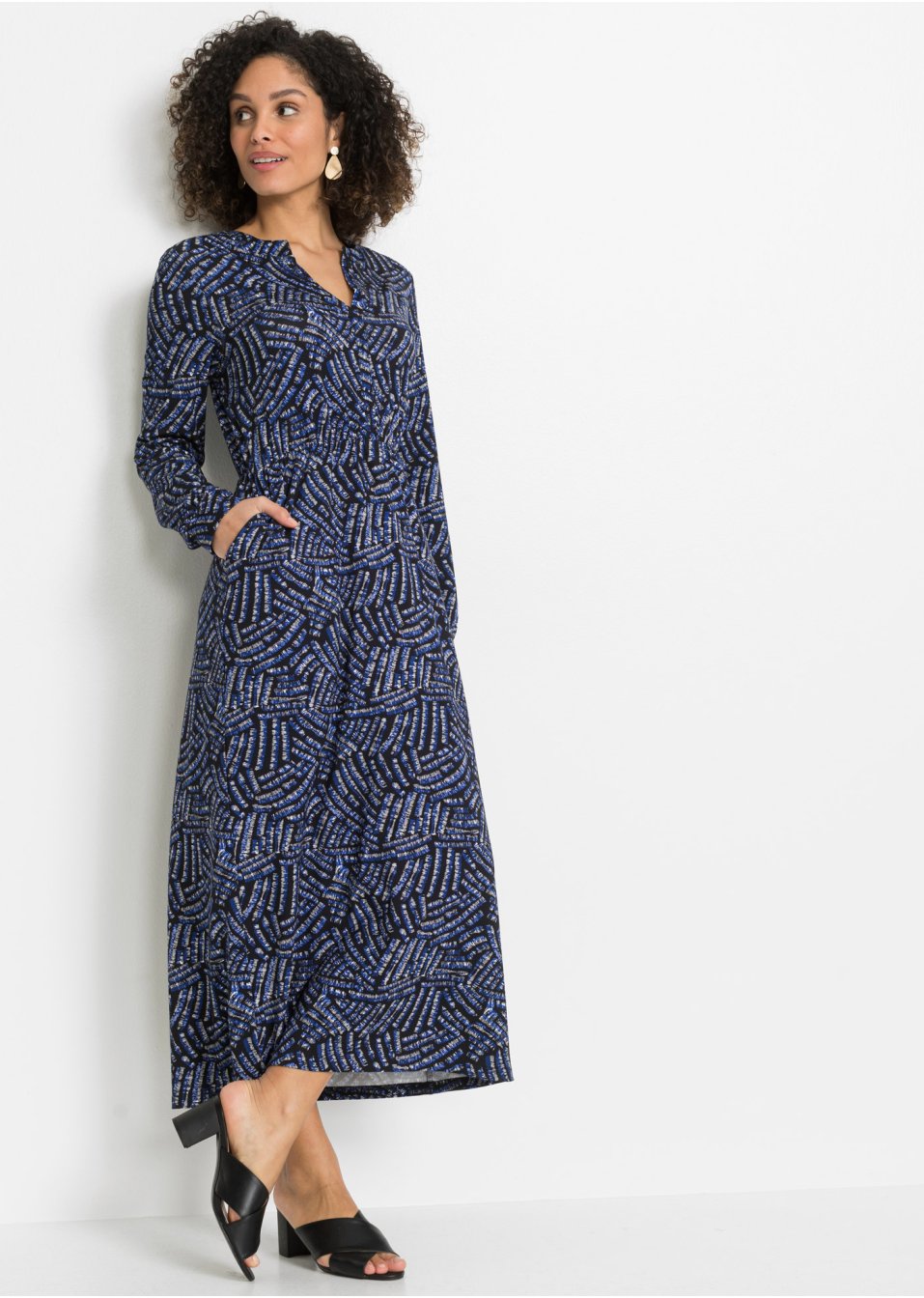 Robe longue imprimée