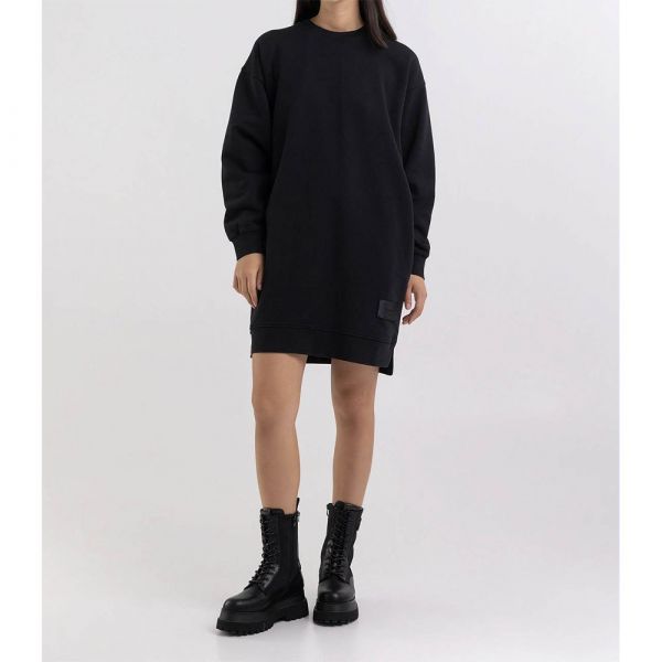 Replay Vestido De Manga Comprida W9740c.000.23614p Black XS