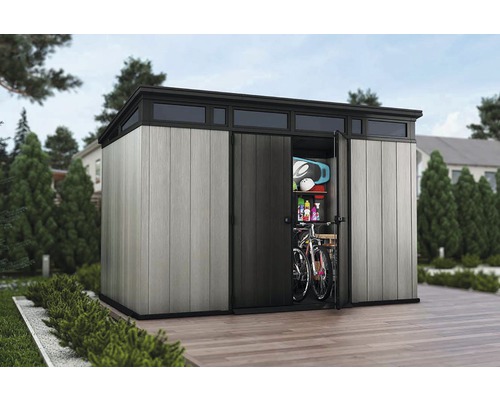 Keter Artisan 11x7 tuinhuis inclusief vloer 342 x 218 cm houtlook